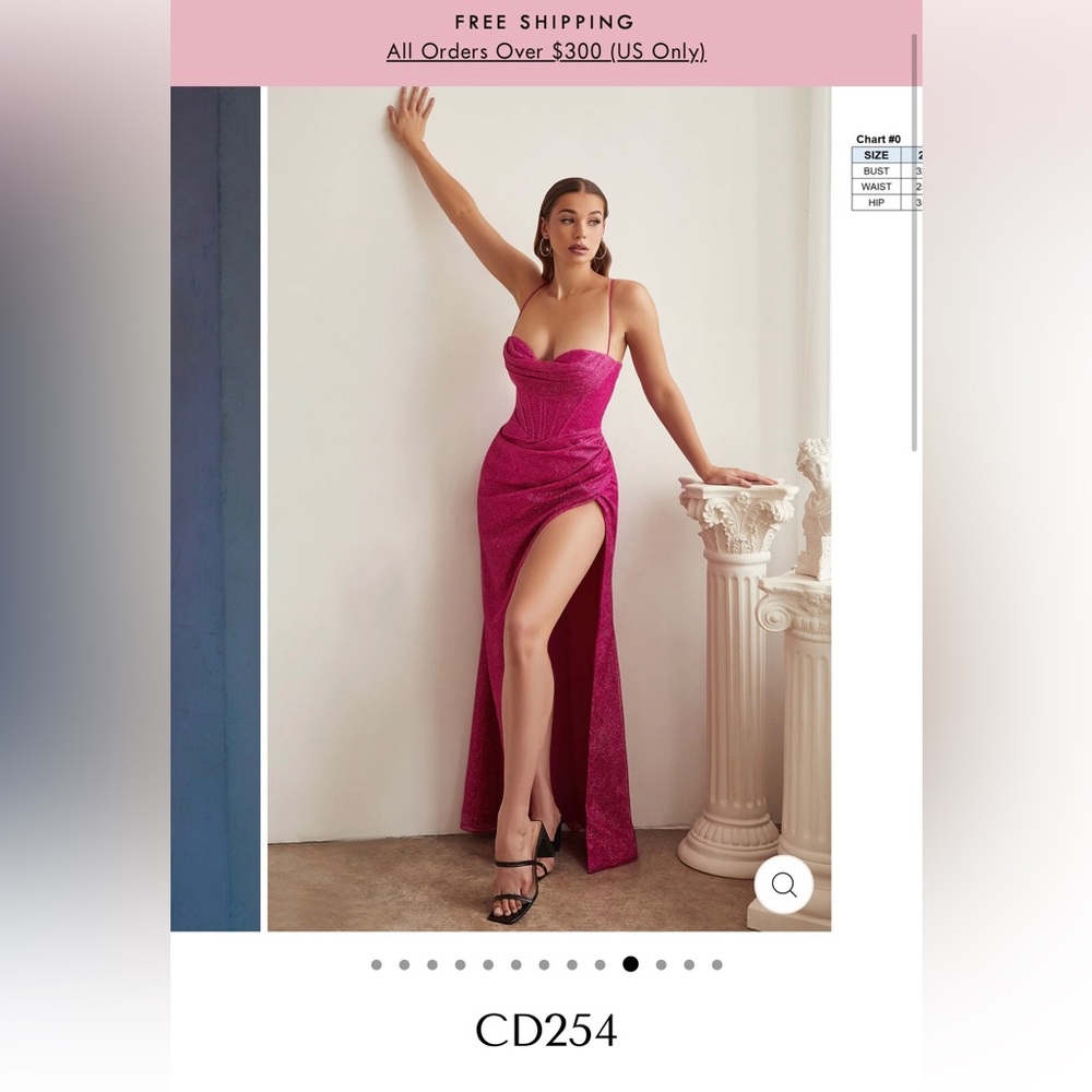 Villoni Boutique CD254 Fuschia.  Size 2.  Perfect condition - worn once!
